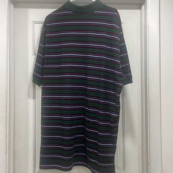 Men’s Polo by Ralph Lauren XXL green striped polo shirt - Picture 5 of 5